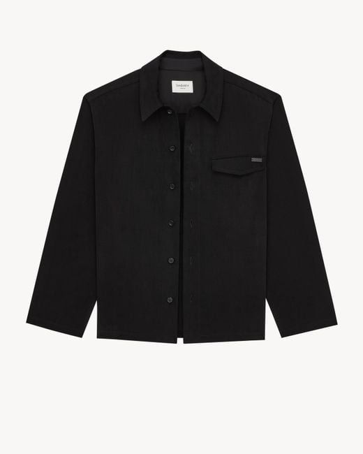 Saint Laurent Black Overshirt for men