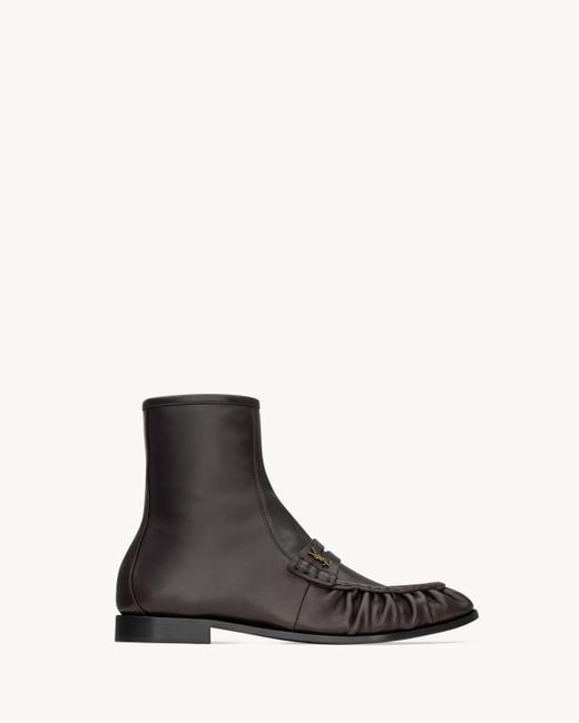 Saint Laurent Black Le Loafer Boots for men