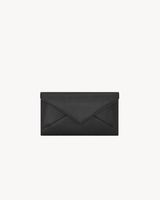 Saint Laurent Black Letter Large Wallet