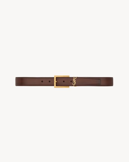 Saint Laurent Natural Cassandre Belt