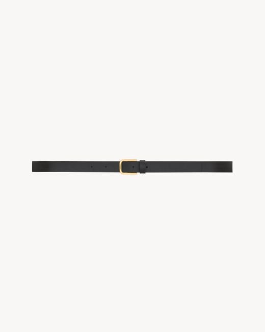 Saint Laurent Natural Minimal Thin Belt for men
