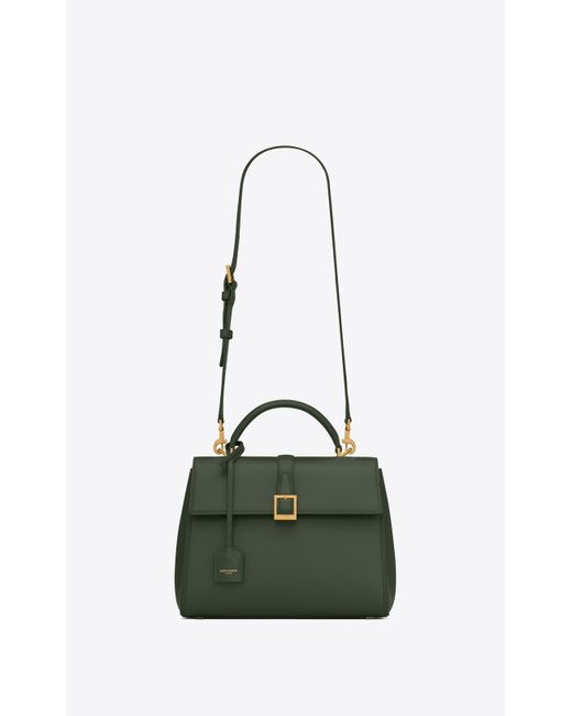 Saint Laurent Le Fermoir Small Top Handle Bag In Shiny Leather Lyst