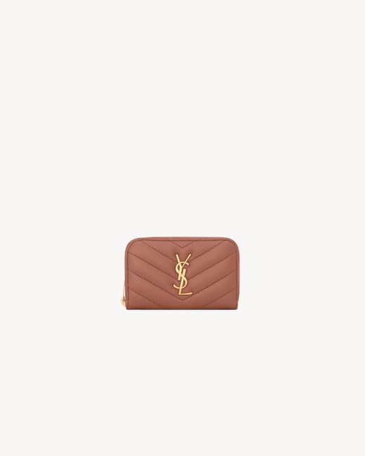 Saint Laurent Pink Cassandre Wallet