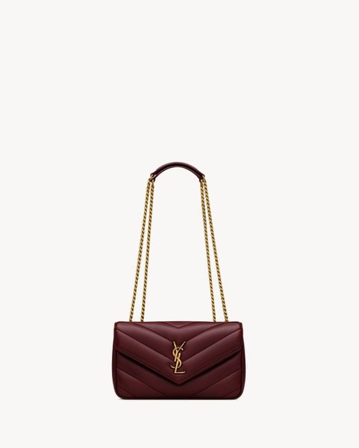 Saint Laurent Loone Sizeloone Size スモール（マテラッセラムスキン） レッド Multicolor