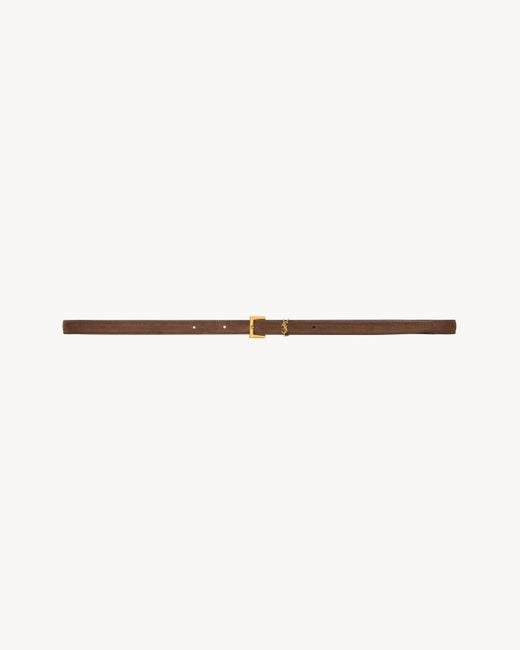 Saint Laurent Natural Cassandre Extra Thin Belt