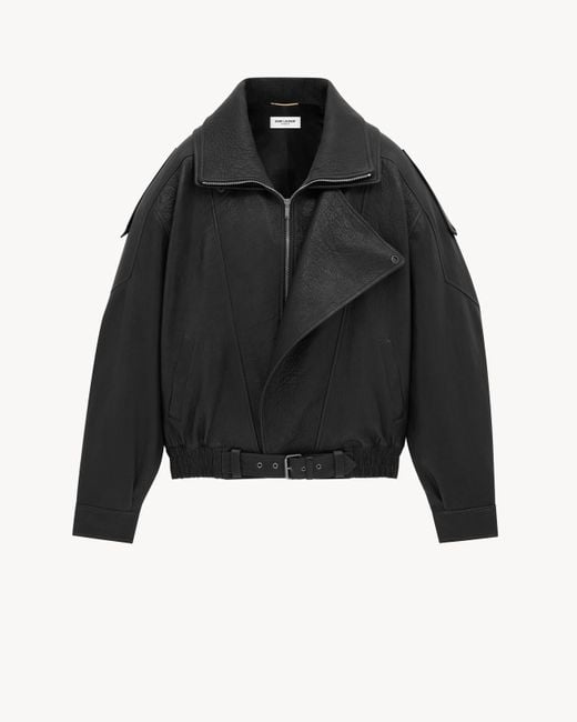 Saint Laurent Black Bomber Jacket