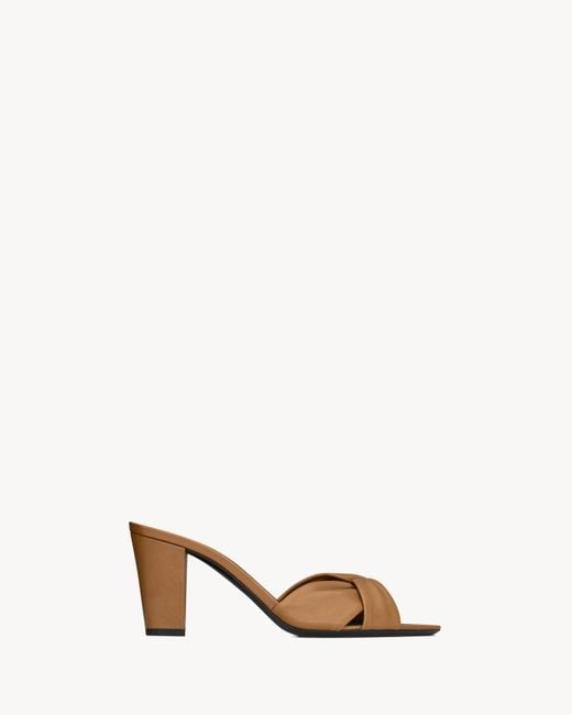 Saint Laurent Natural Franciane Mules