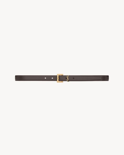 Saint Laurent Natural Cassandre Thin Belt