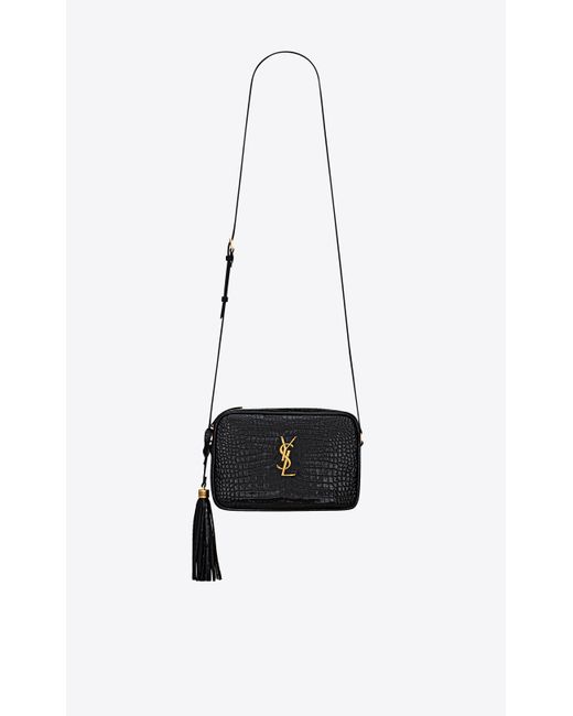 ysl lou camera bag crocodile