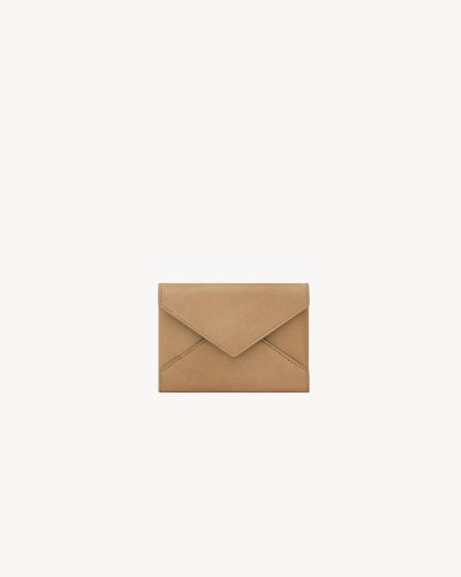 Saint Laurent White Letter Card Case