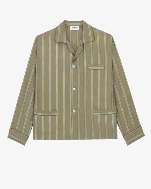 Saint Laurent Green Pajama Top for men
