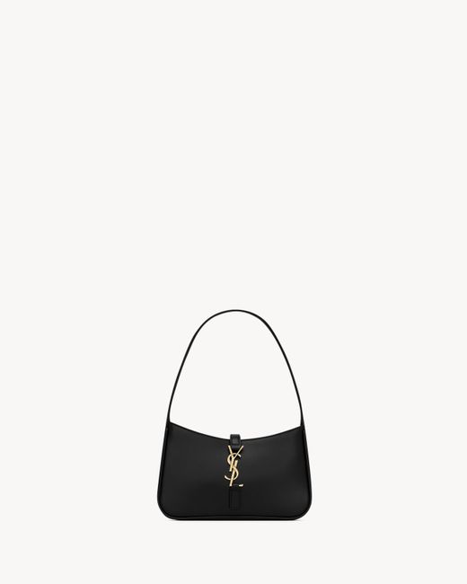Saint Laurent Black Mini Le 5 À 7 In Smooth Leather