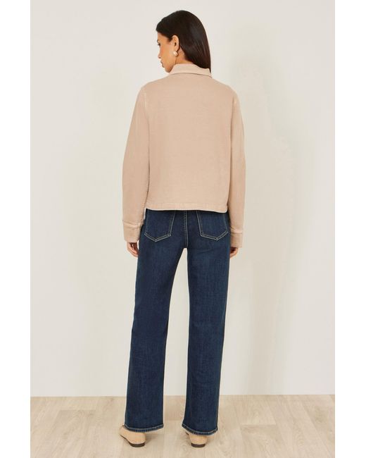 Yumi' Natural Canvas Jacket With Patch Pockets