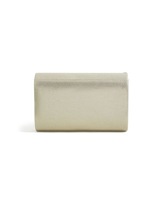 Yumi' Natural Shimmer Envelope Clutch Bag