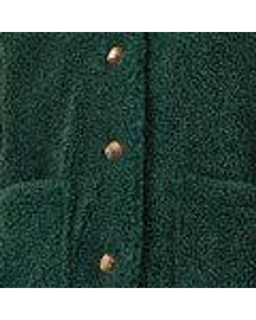 Yumi' Green Short Teddy Bear Jacket