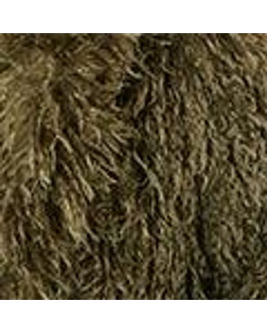 Yumi' Green Luxe Long Hair Fur Coat