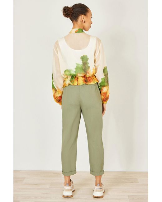 Yumi' Natural Printed Lightweight Modal Bomber Jacket