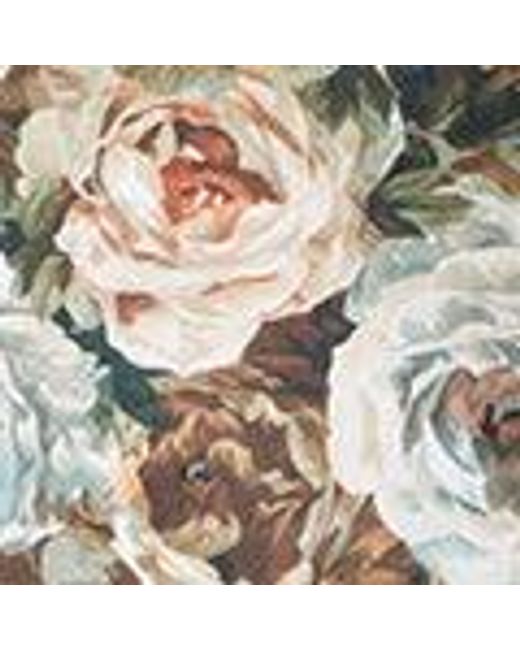 Yumi' Brown Viscose Autumnal Floral Scarf