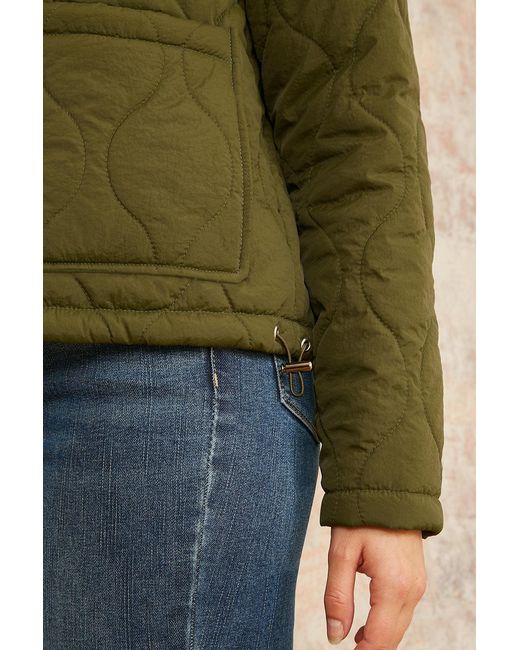 Yumi' Green Short Quilted Jacket