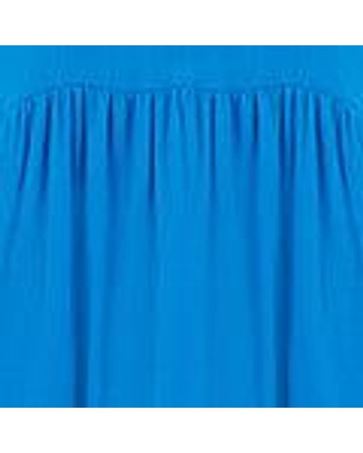 Yumi' Blue Double Cotton Long Kaftan