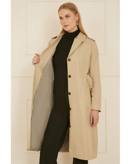 Yumi' Natural Belted Trench Coat