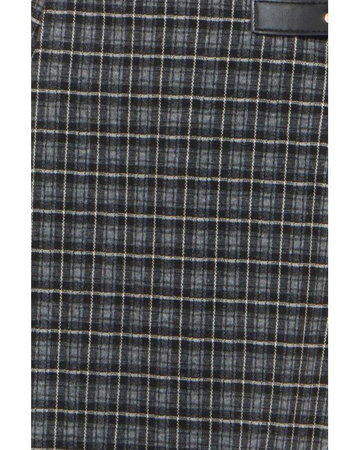 Yumi' Black Check Pleated Mini Skirt