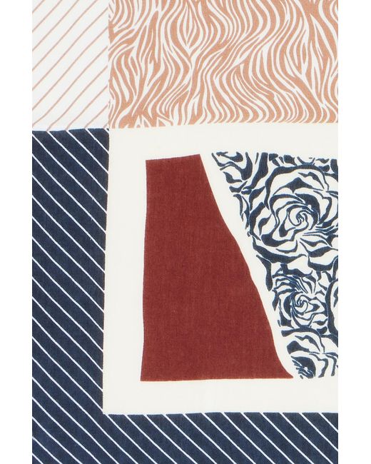 Yumi' Multicolor Multicolour Viscose Stripe Pattern Scarf