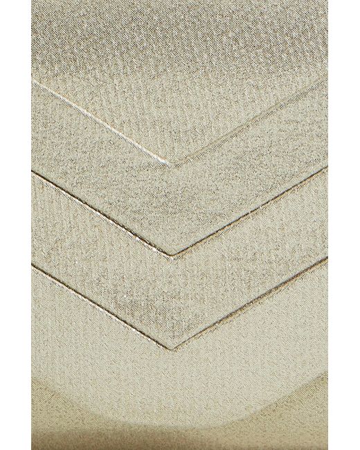 Yumi' Natural Shimmer Envelope Clutch Bag