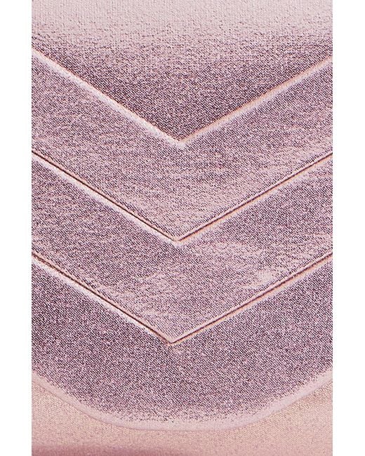 Yumi' Pink Rose Shimmer Envelope Clutch Bag