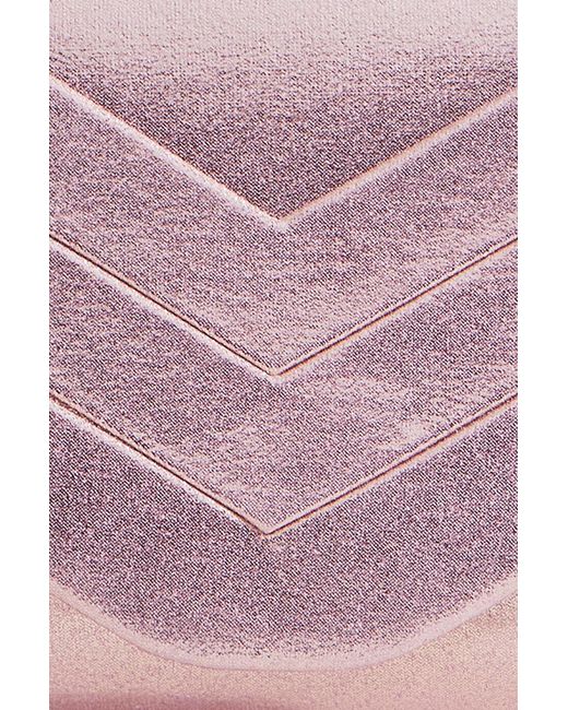 Yumi' Pink Rose Shimmer Envelope Clutch Bag