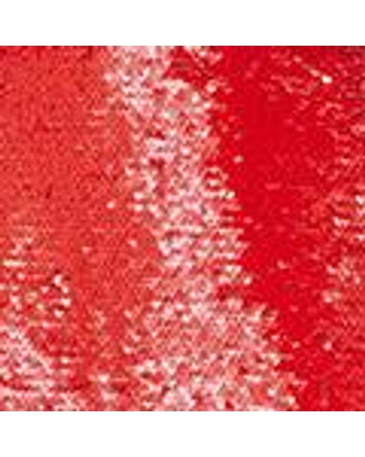 Yumi' Red Sequin Mini Skirt