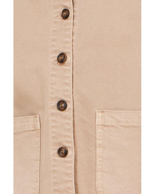 Yumi' Natural Canvas Jacket With Patch Pockets