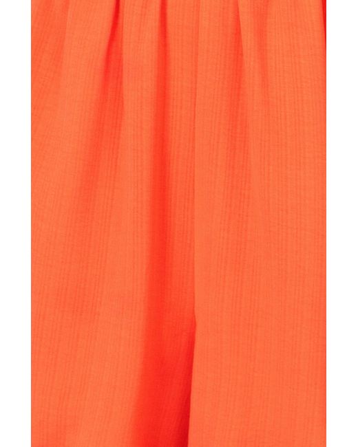 Yumi' Orange Utility Style Playsuit