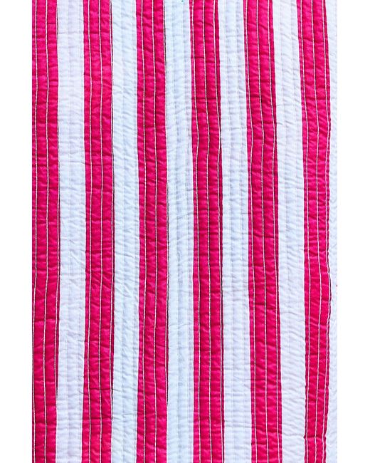 Yumi' Multicolor Multicolour Checked Cropped Reversible Cotton Quilted Jacket