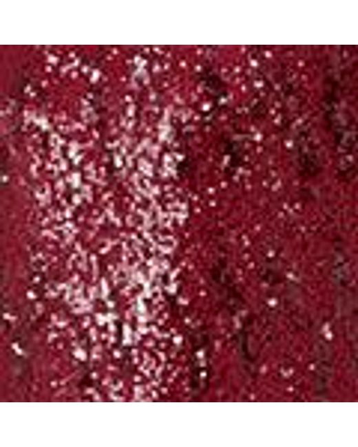 Yumi' Red Sequin Stretch Tunic Dress