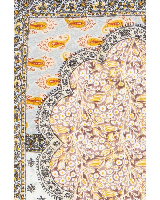Yumi' Multicolor Multicolour Paisley Viscose Placement Scarf