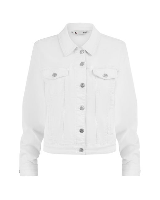 Yumi' Blue Stretch Cotton Denim Jacket