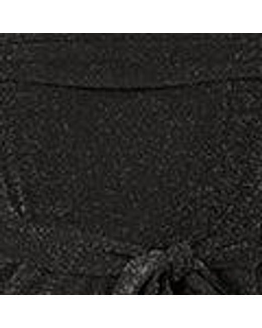 Yumi' Black Sparkle Stretch Bardot Jumpsuit