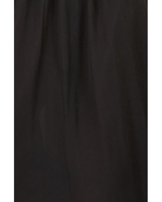 Yumi' Black Midi Dress With Buckle Detail