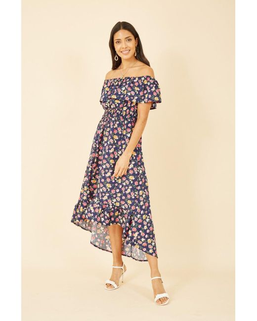 Mela london polka dot high low dress online