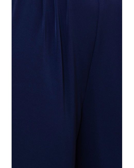 Yumi' Blue Buckle Jumpsuit With Twist Knot Detail