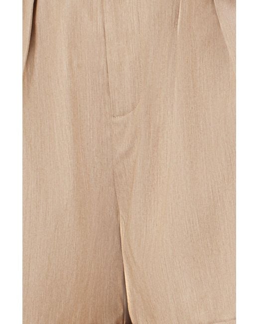 Yumi' Blue Pleat Front Shorts