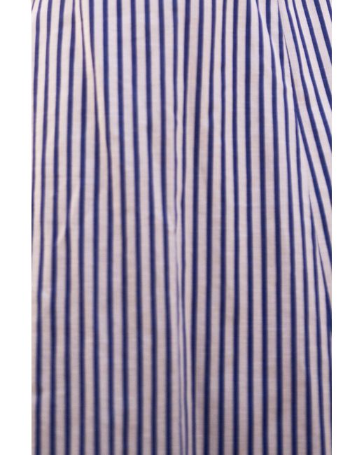 Yumi' Black Stripe Cotton Sun Dress With Ruched Back