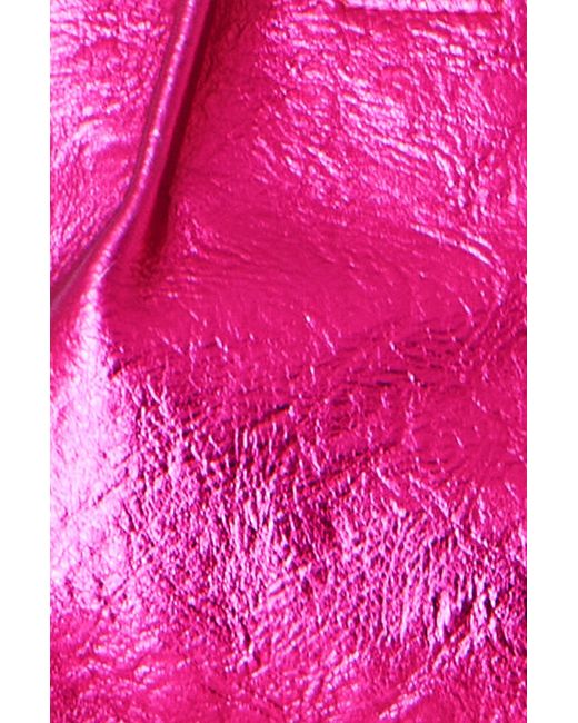 Yumi' Pink Metallic Small Tote Bag