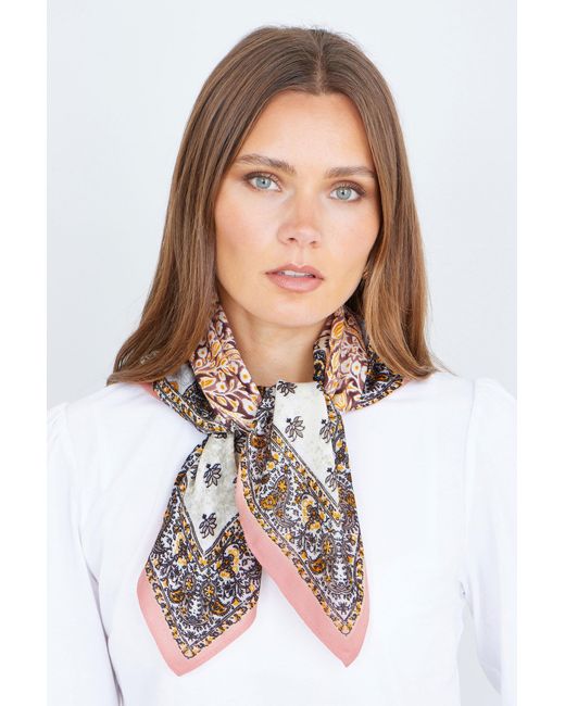 Yumi' Multicolor Multicolour Paisley Viscose Placement Scarf