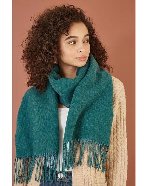 Yumi' Green Two Tone Scarf