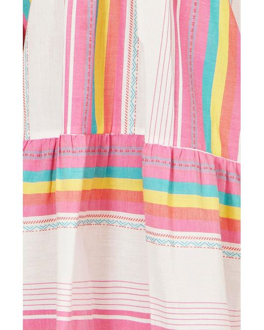 Yumi' Pink Multicolour Cotton Stripe Tunic