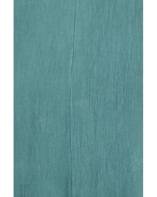 Yumi' Blue Viscose Maxi Beach Dress