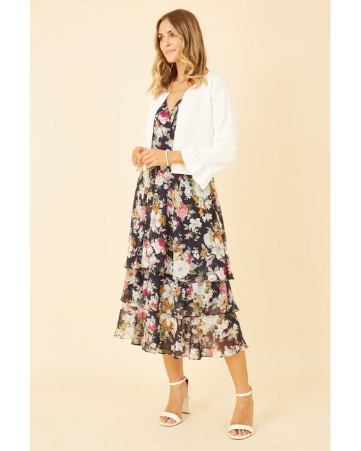 Yumi' Natural Ivory Cropped Cardigan With Bell Sleeves