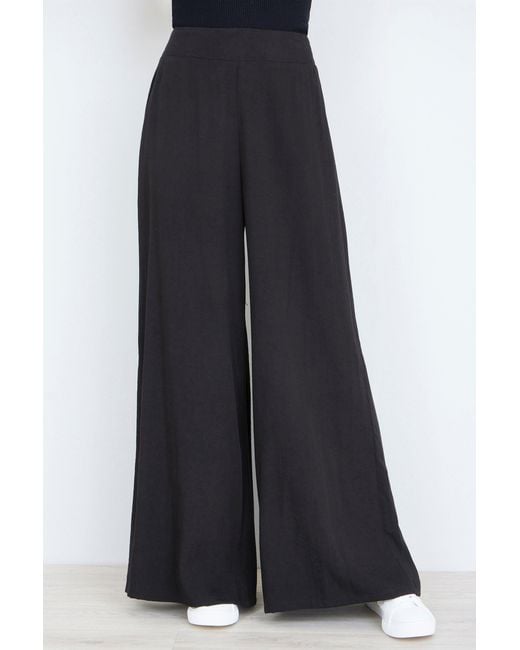 Yumi' White Wide Leg Palazzo Trousers